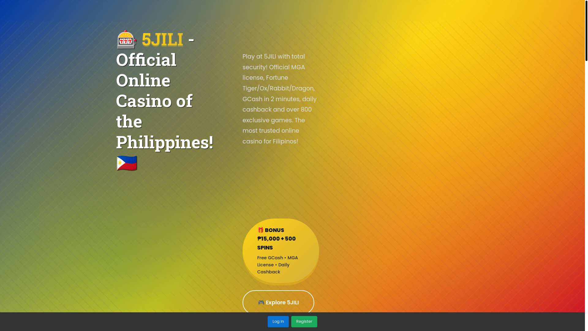 website screenshot of https://5jiliapk.com/