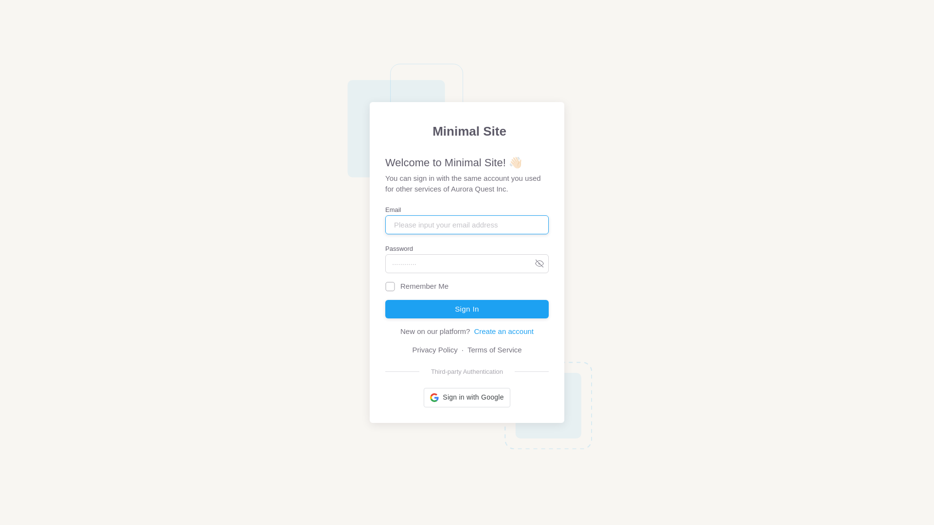 website screenshot of https://minimal-site-website-dashboard.pages.dev/
