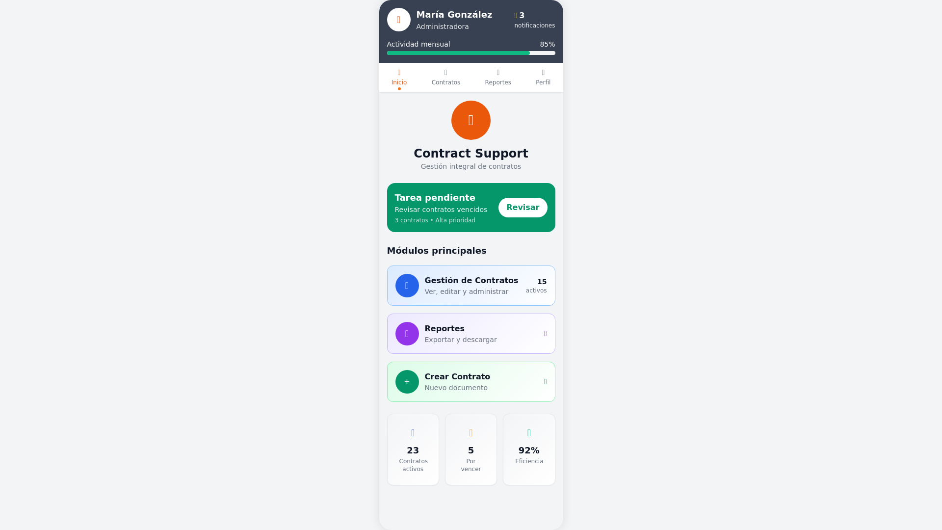 website screenshot of https://contract-support.pages.dev/