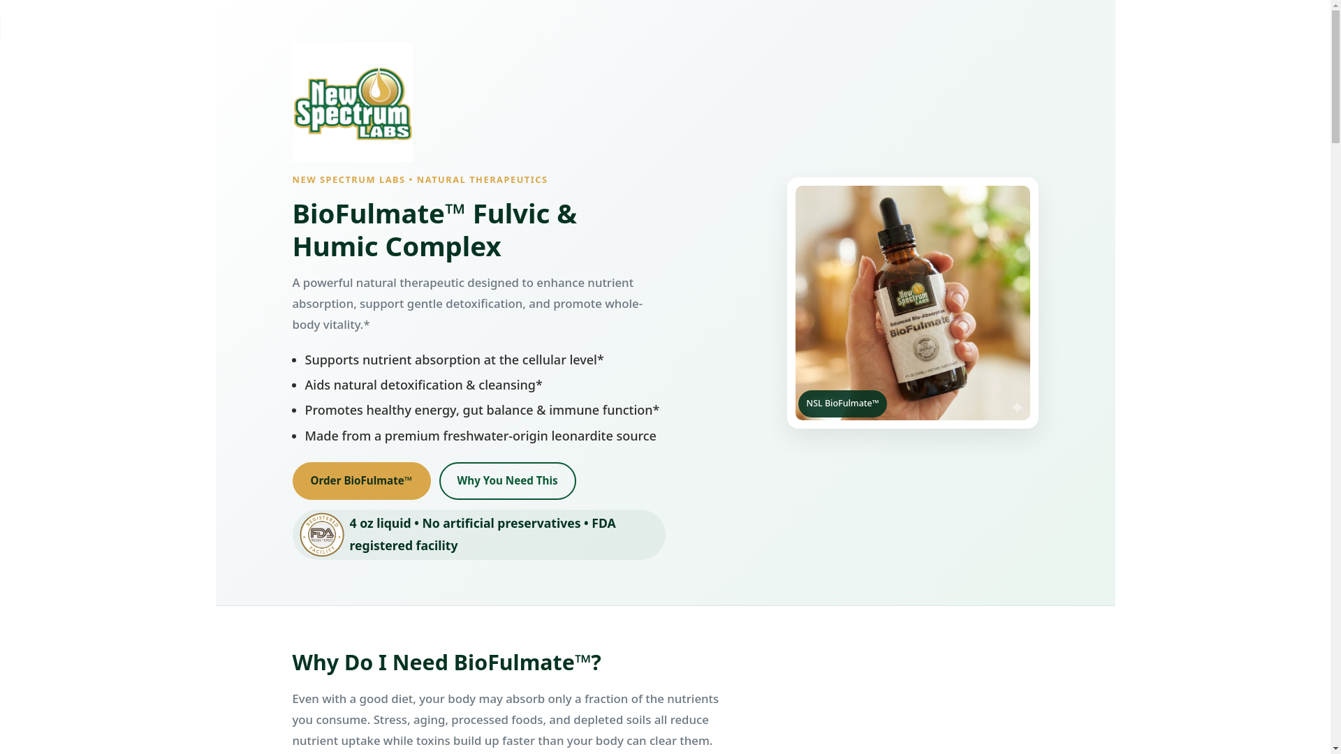 website screenshot of https://biofulmate.com/