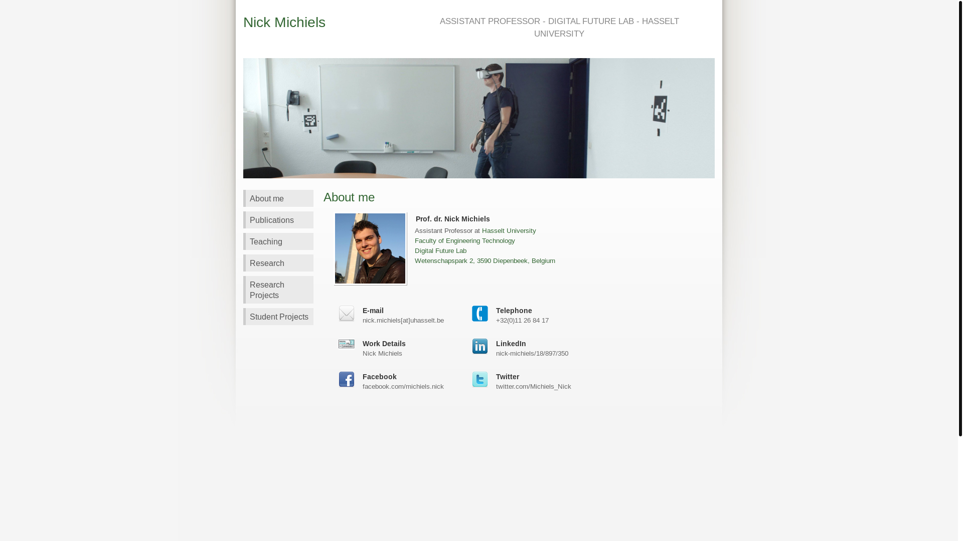 website screenshot of https://nickmichiels.net/