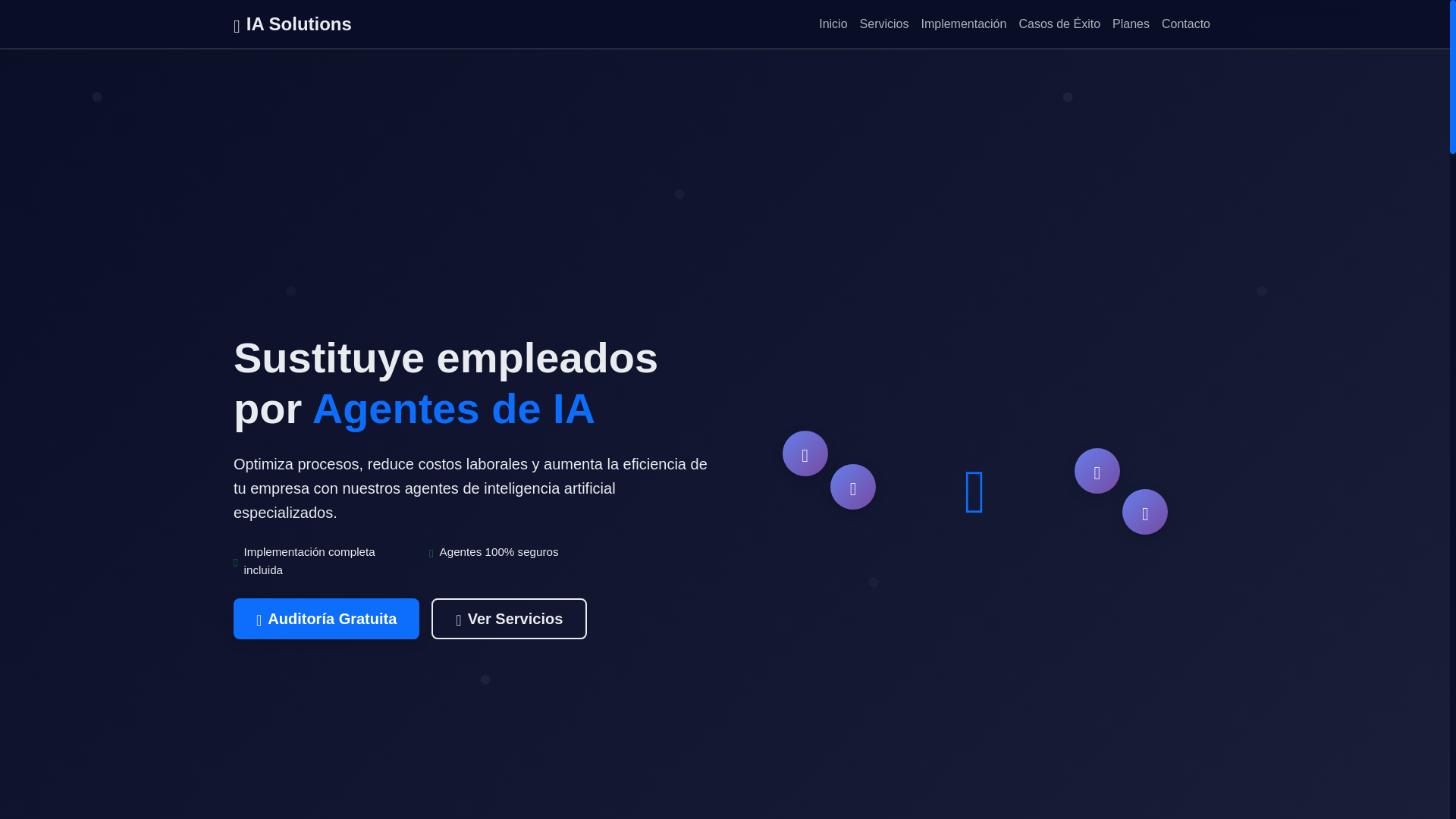 website screenshot of https://automate4you.es/