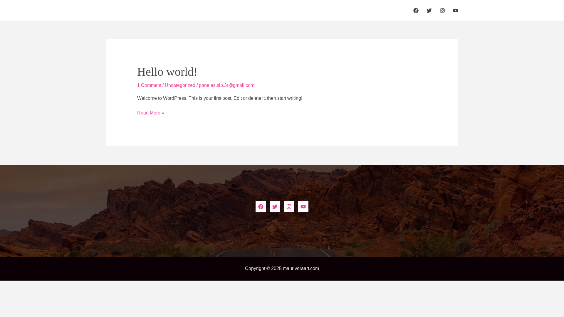 website screenshot of https://mauriveraart.com/