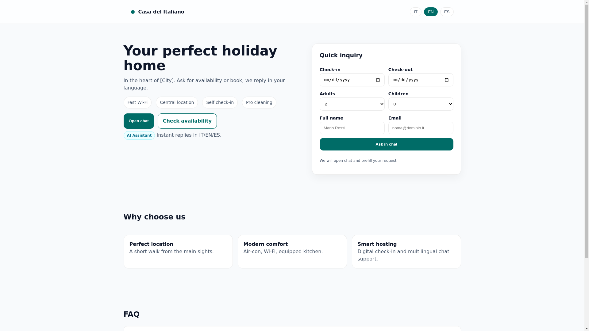 website screenshot of https://casa-landing-46s.pages.dev/