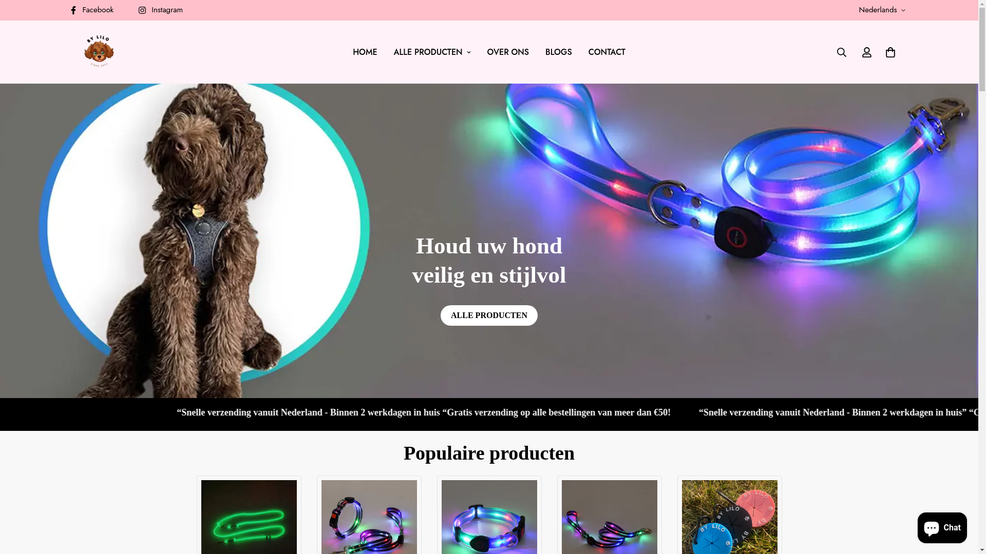website screenshot of https://veiligehond.nl/