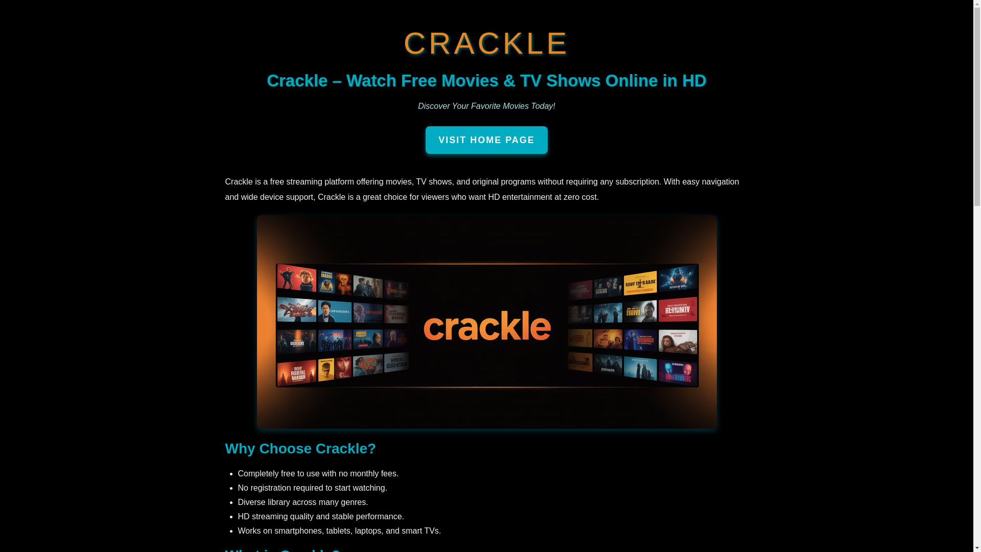 website screenshot of https://crackle.vu/