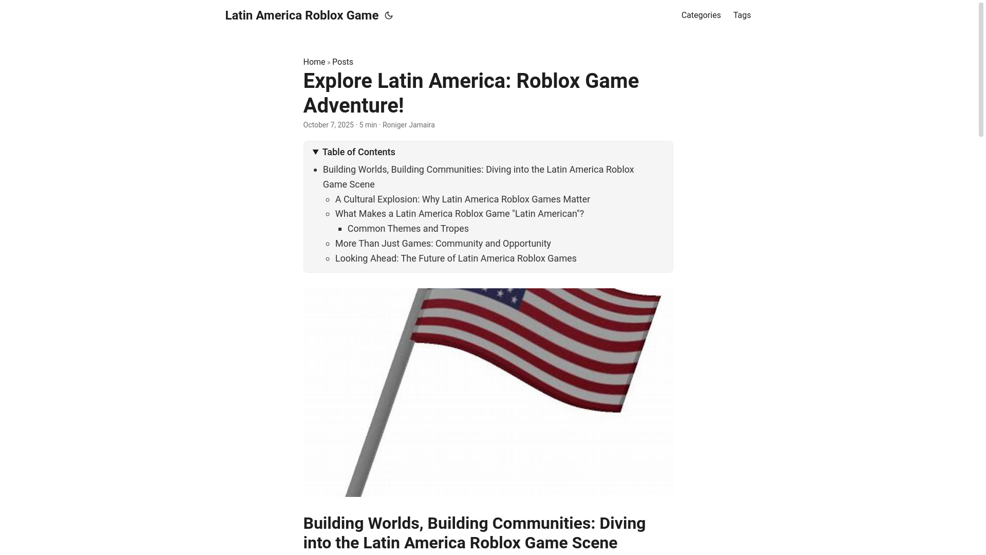 website screenshot of https://latin-america-roblox-game.pages.dev/