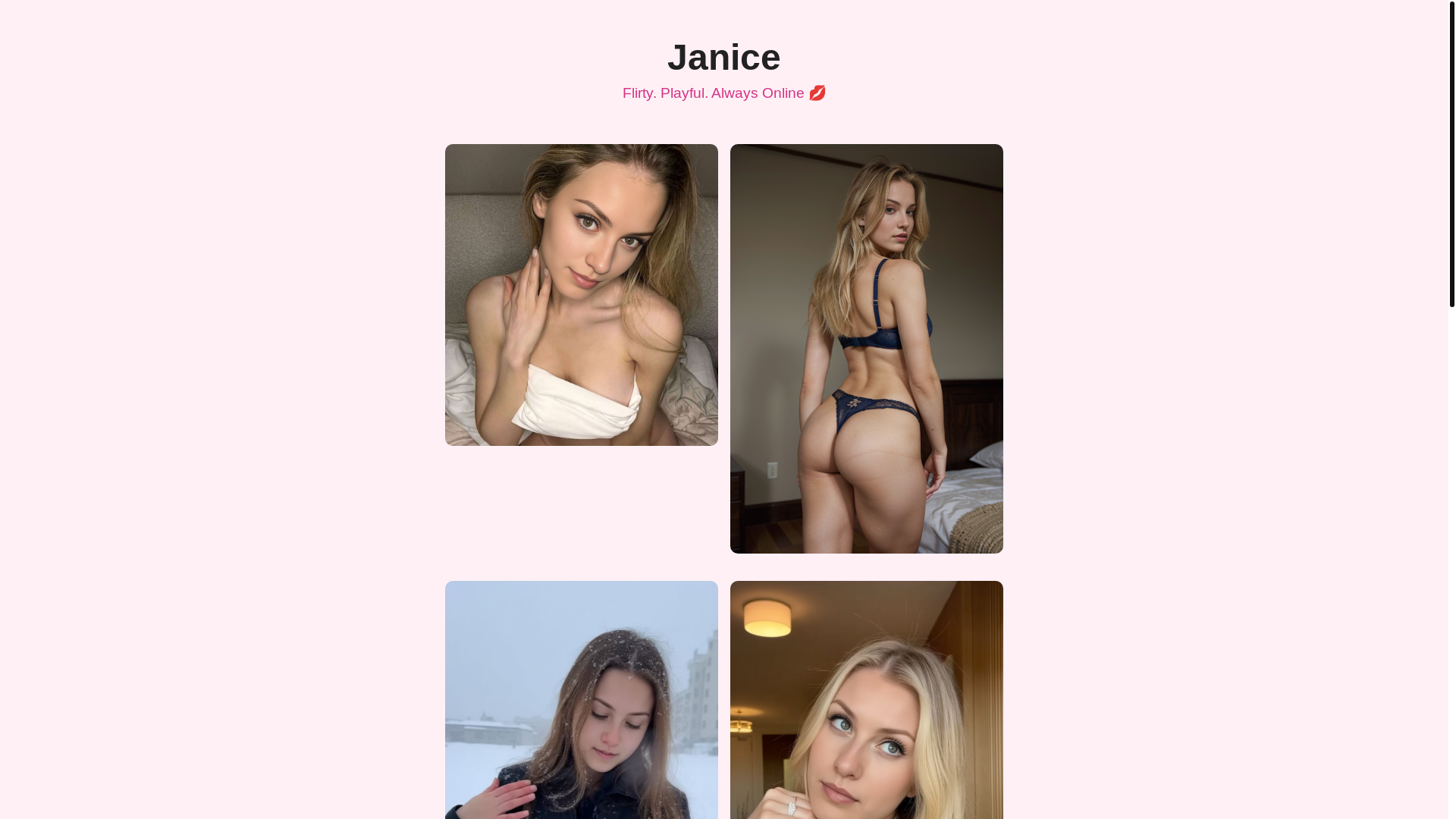 website screenshot of https://janicek69.life/