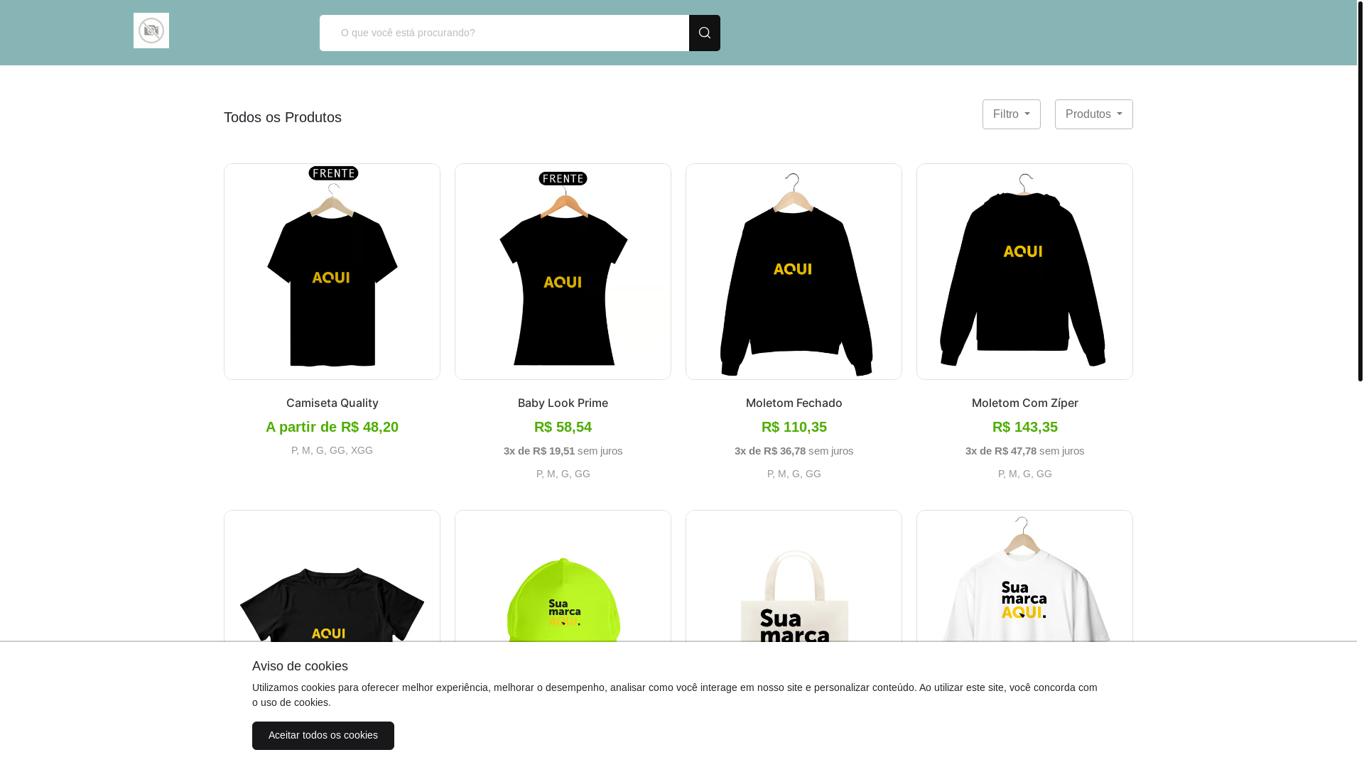 website screenshot of https://estampasdivertidas.com.br/