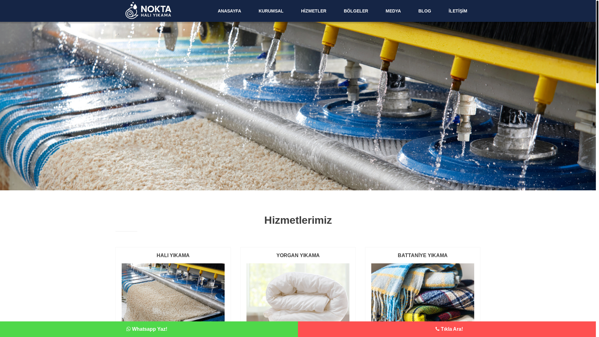 website screenshot of https://konyanoktahaliyikama.com.tr/