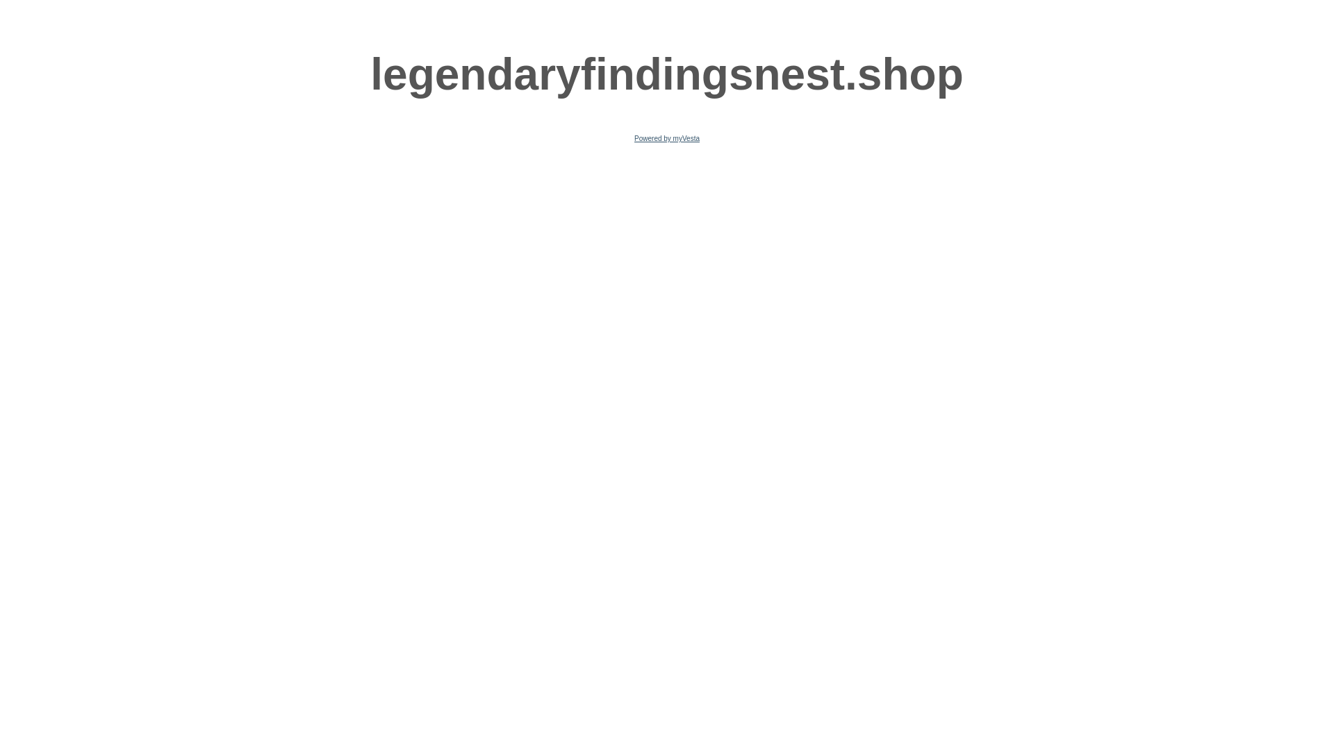 website screenshot of https://legendaryfindingsnest.shop/