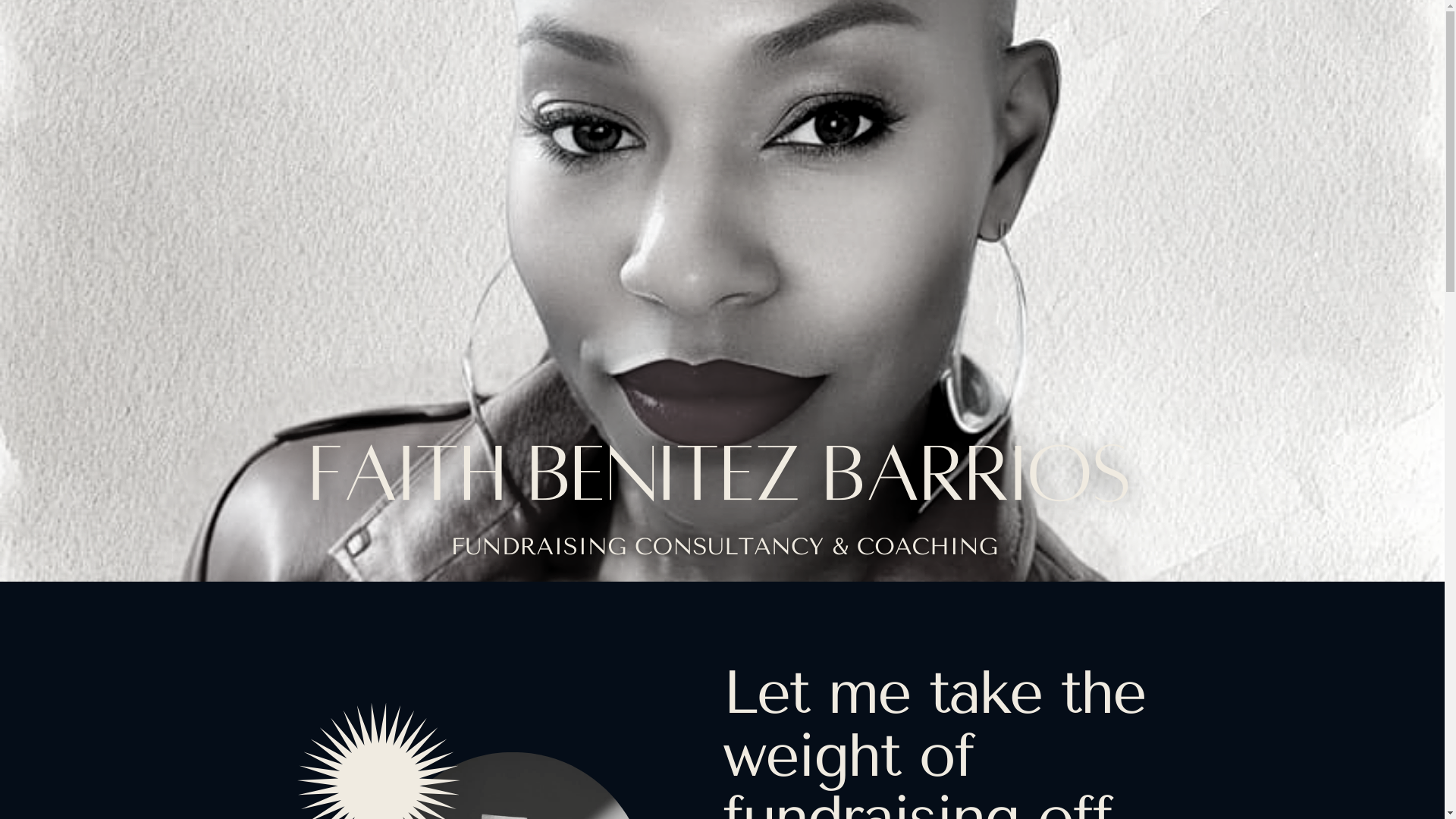 website screenshot of https://faithbenitezbarrios.com/