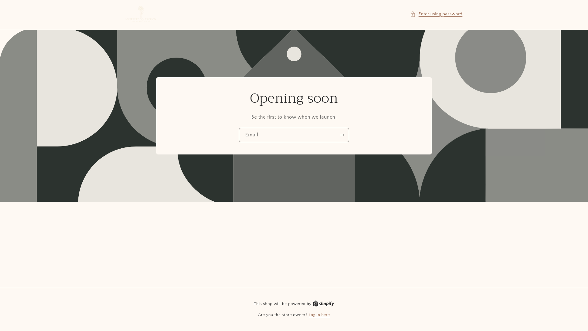 website screenshot of https://shopmarigold.com.au/