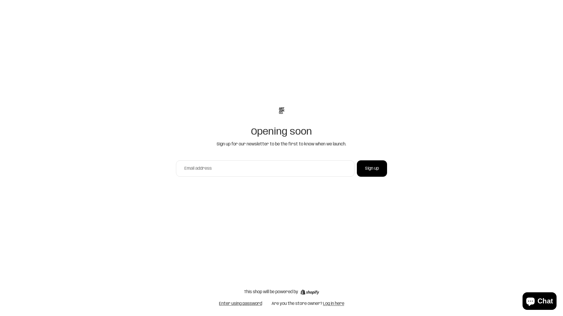 website screenshot of https://artinkco.com/