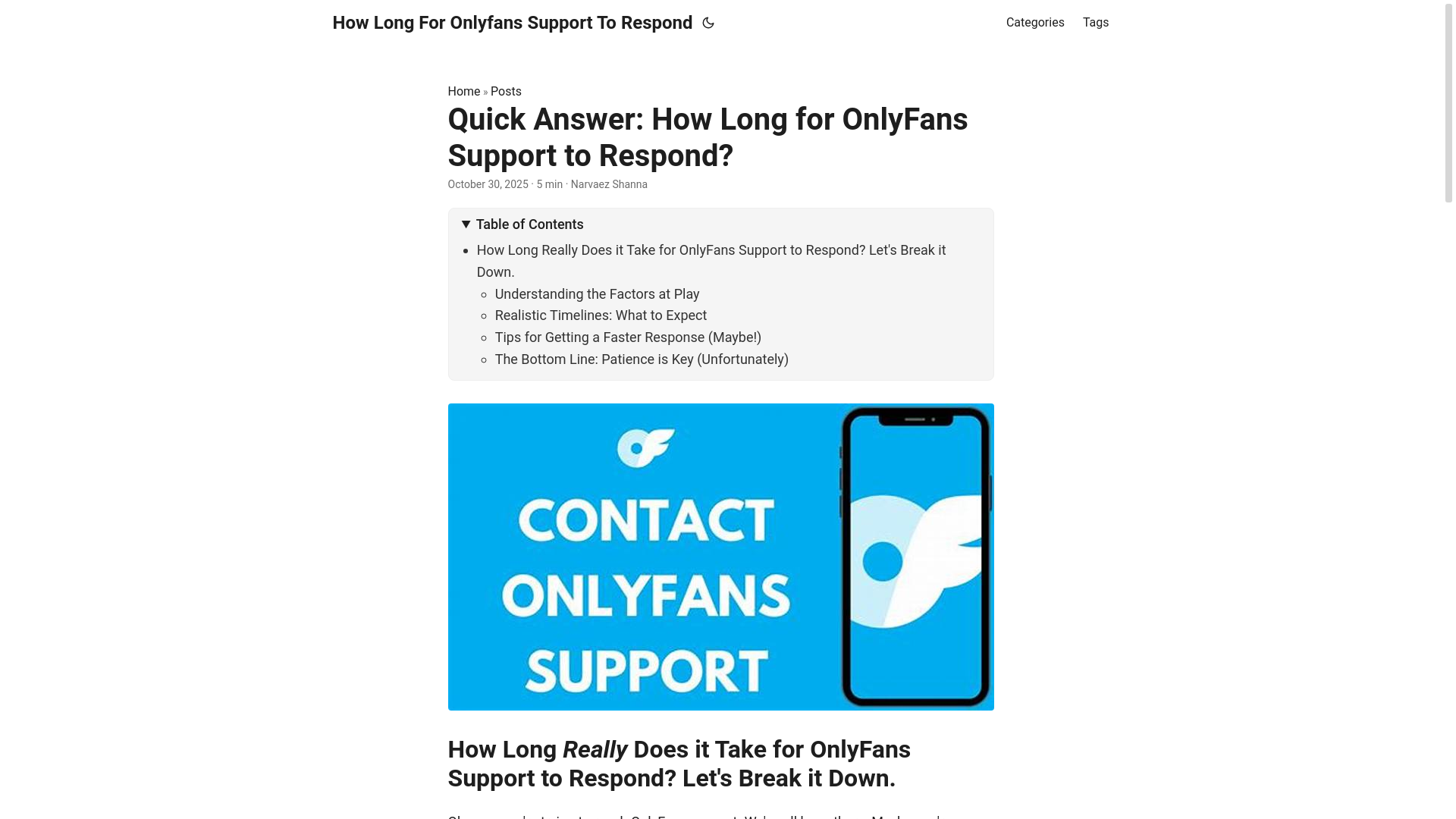 website screenshot of https://how-long-for-onlyfans-support-to-respond.pages.dev/