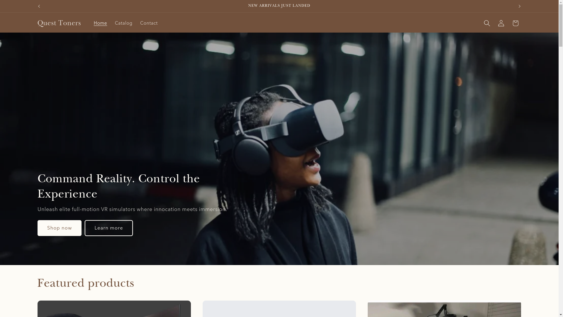 website screenshot of https://questtoners.com/