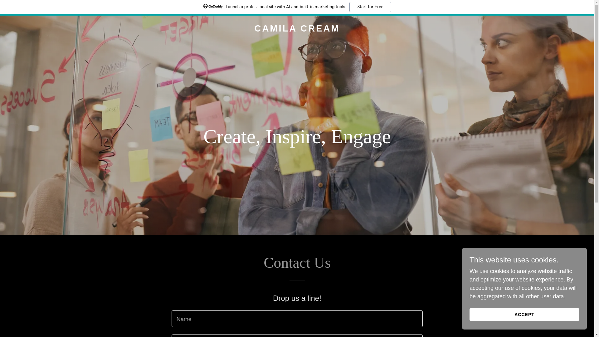 website screenshot of https://camilacream.com/