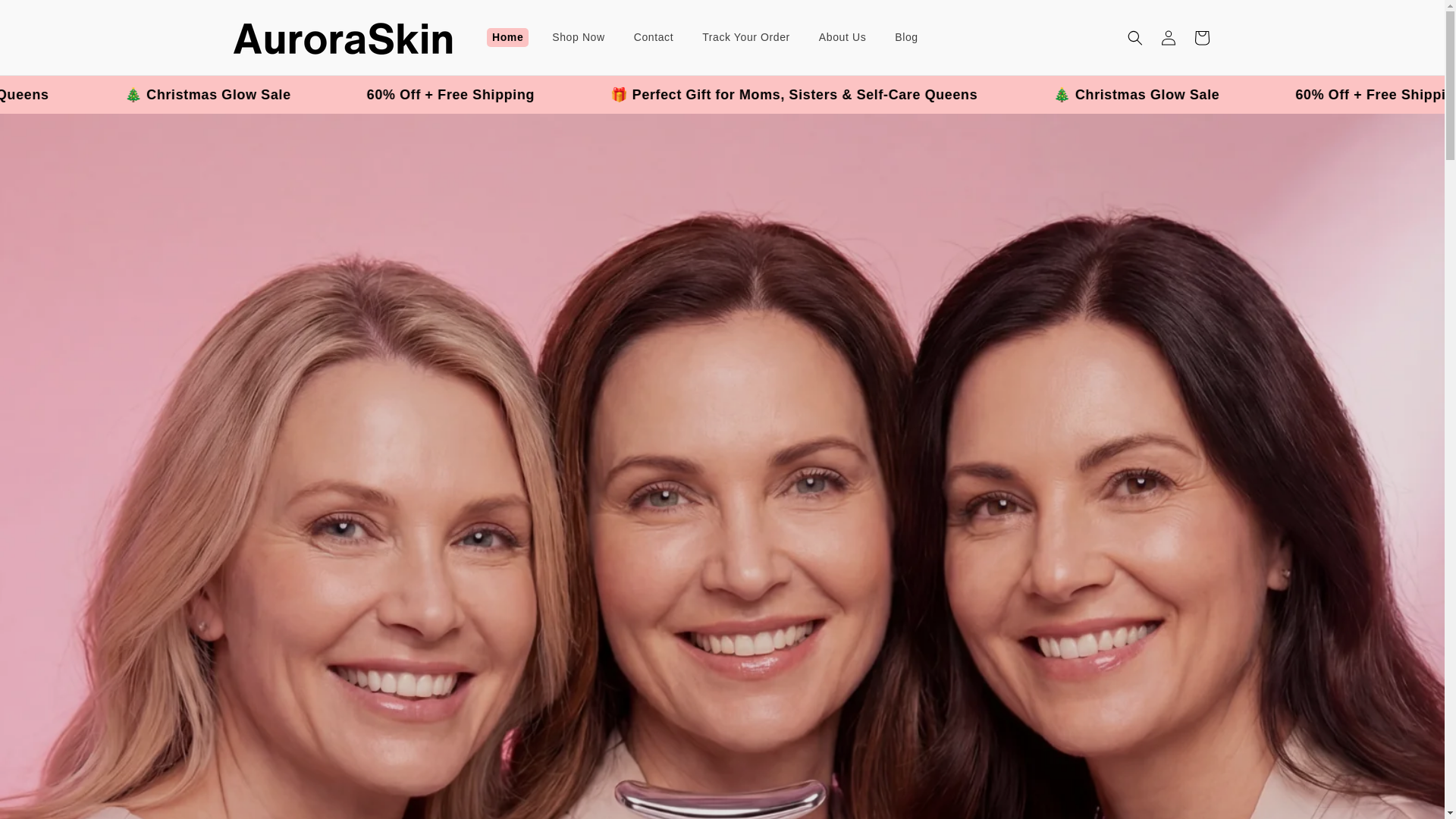 website screenshot of https://auroraskin.us/