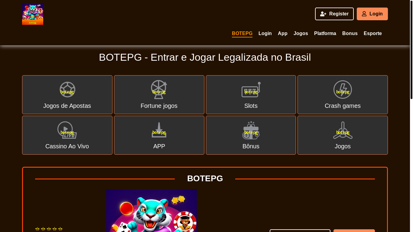 website screenshot of https://botepg00.com/