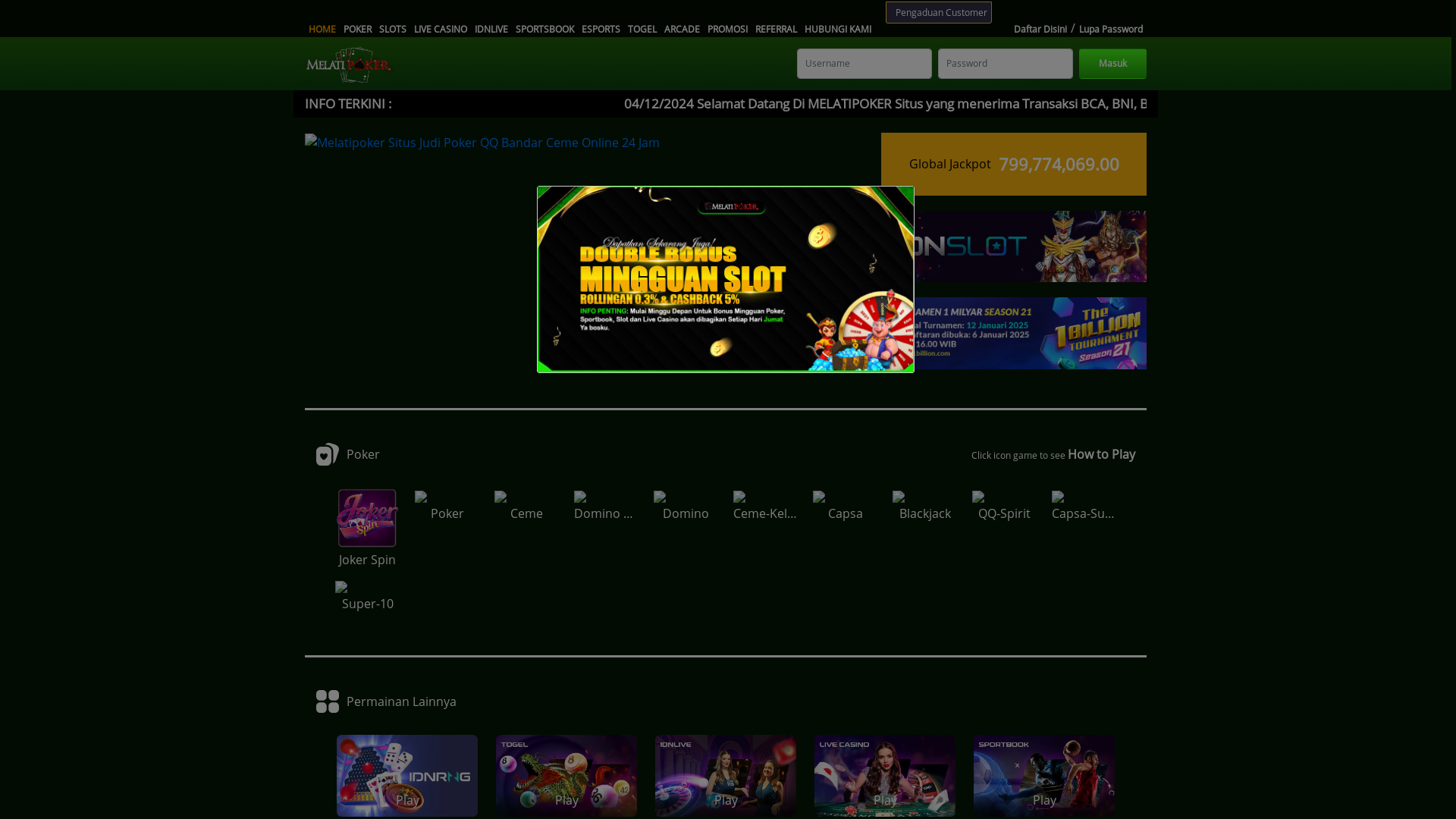 website screenshot of https://melatipker688.com/
