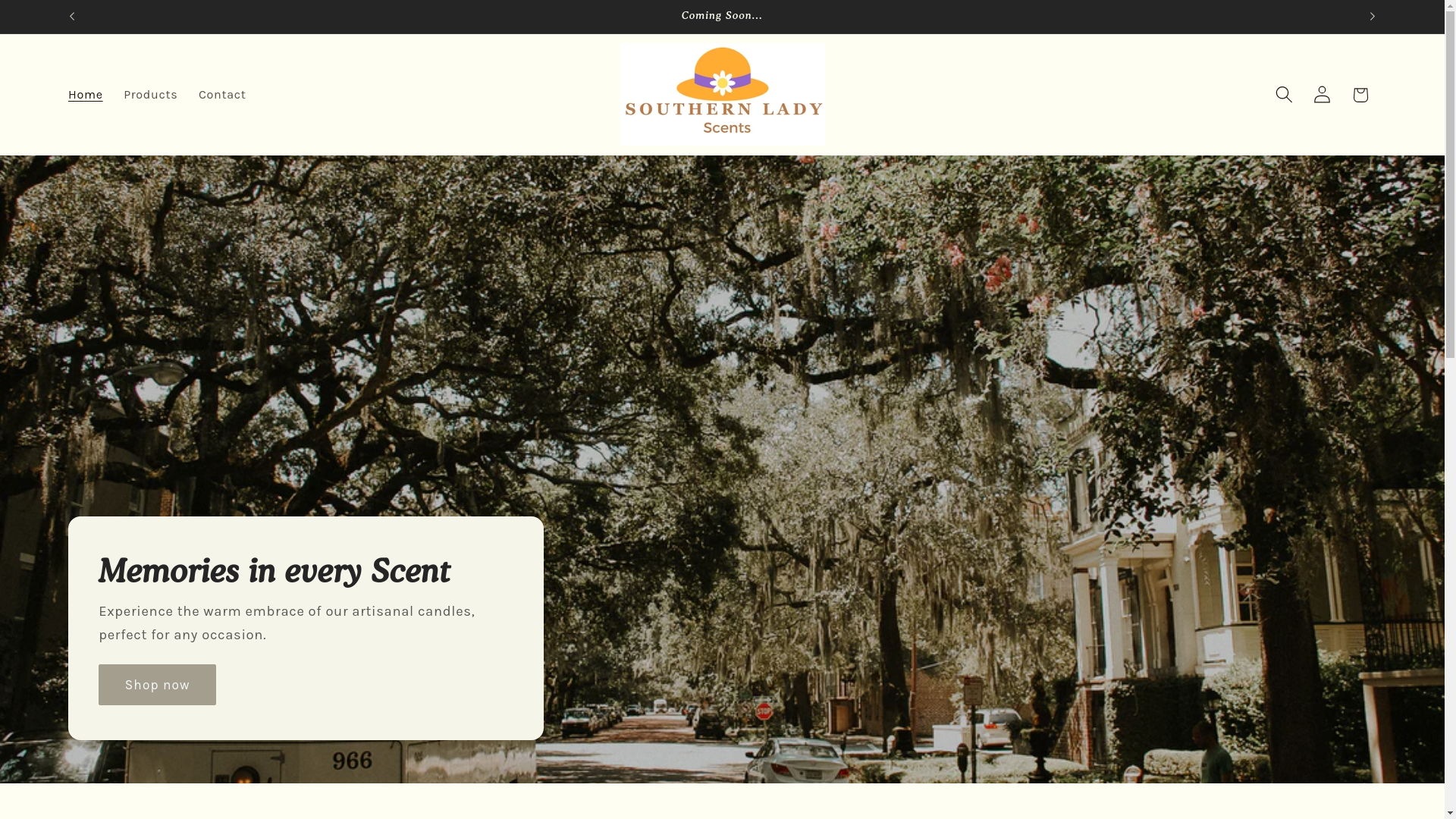 website screenshot of https://southernladyscents.com/