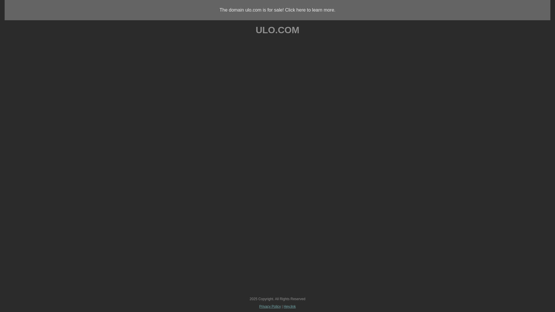 website screenshot of https://ulo.com/