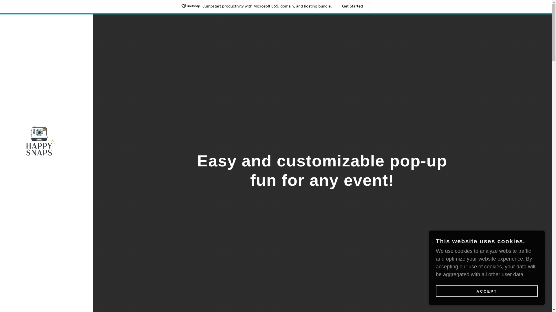 website screenshot of https://happysnapsatx.com/