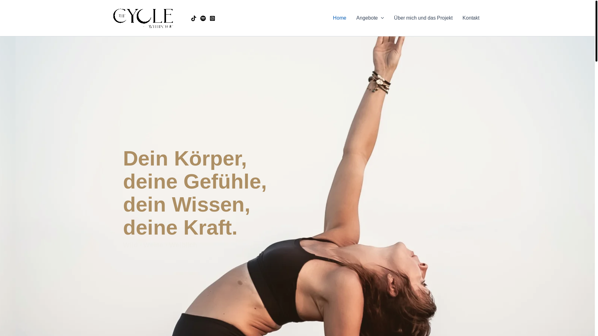 website screenshot of https://cyclewithinyou.com/