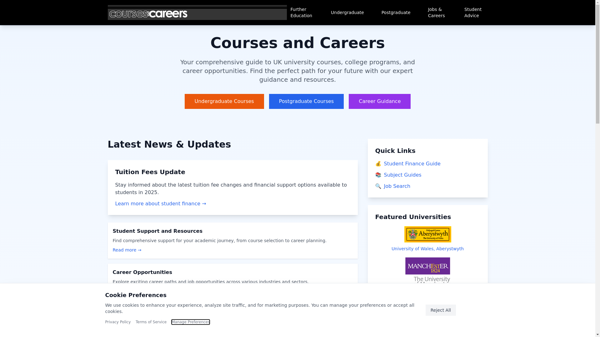 website screenshot of https://courses-careers-com.pages.dev/