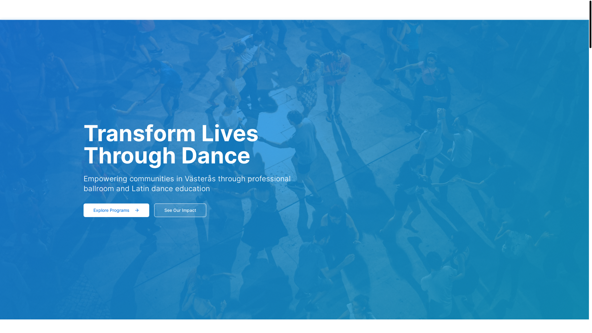 website screenshot of https://arosballroomandlatin.org/