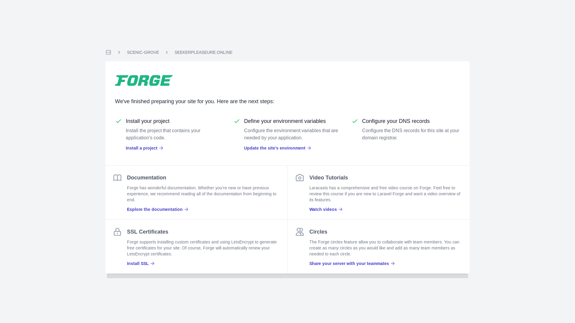 website screenshot of https://seekerpleaseure.online/
