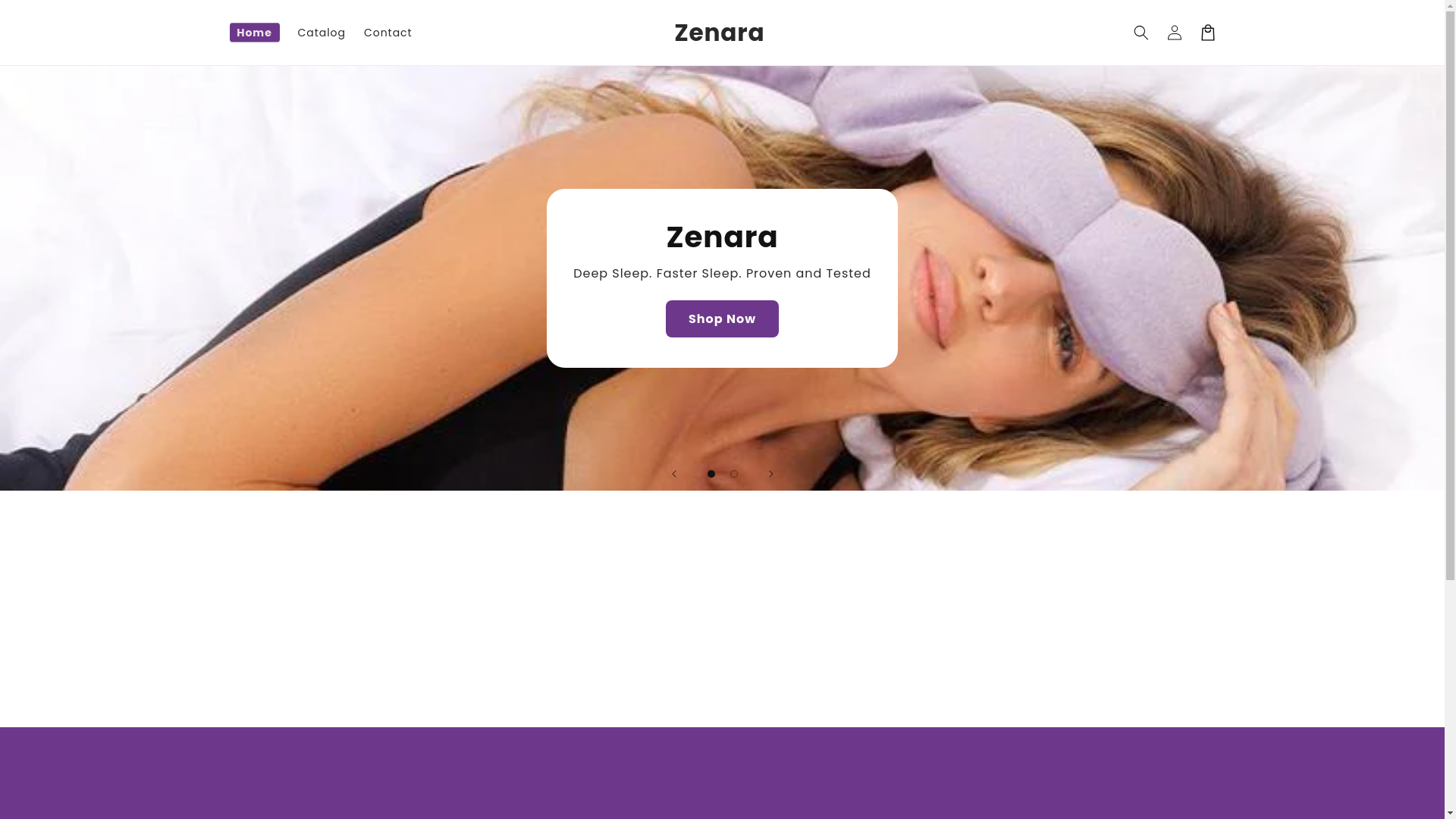 website screenshot of https://zenaraliving.shop/