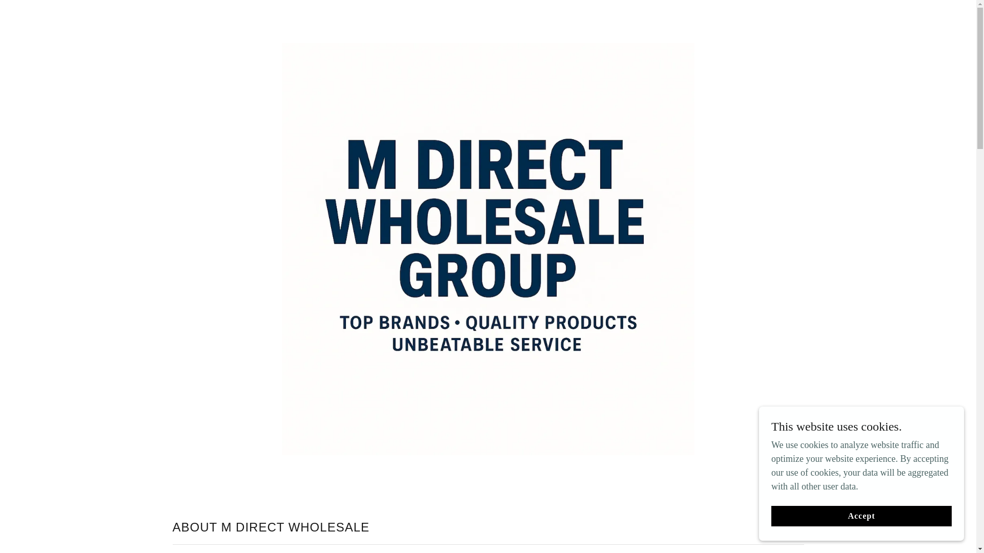 website screenshot of https://mdirectwholesalegroup.com/