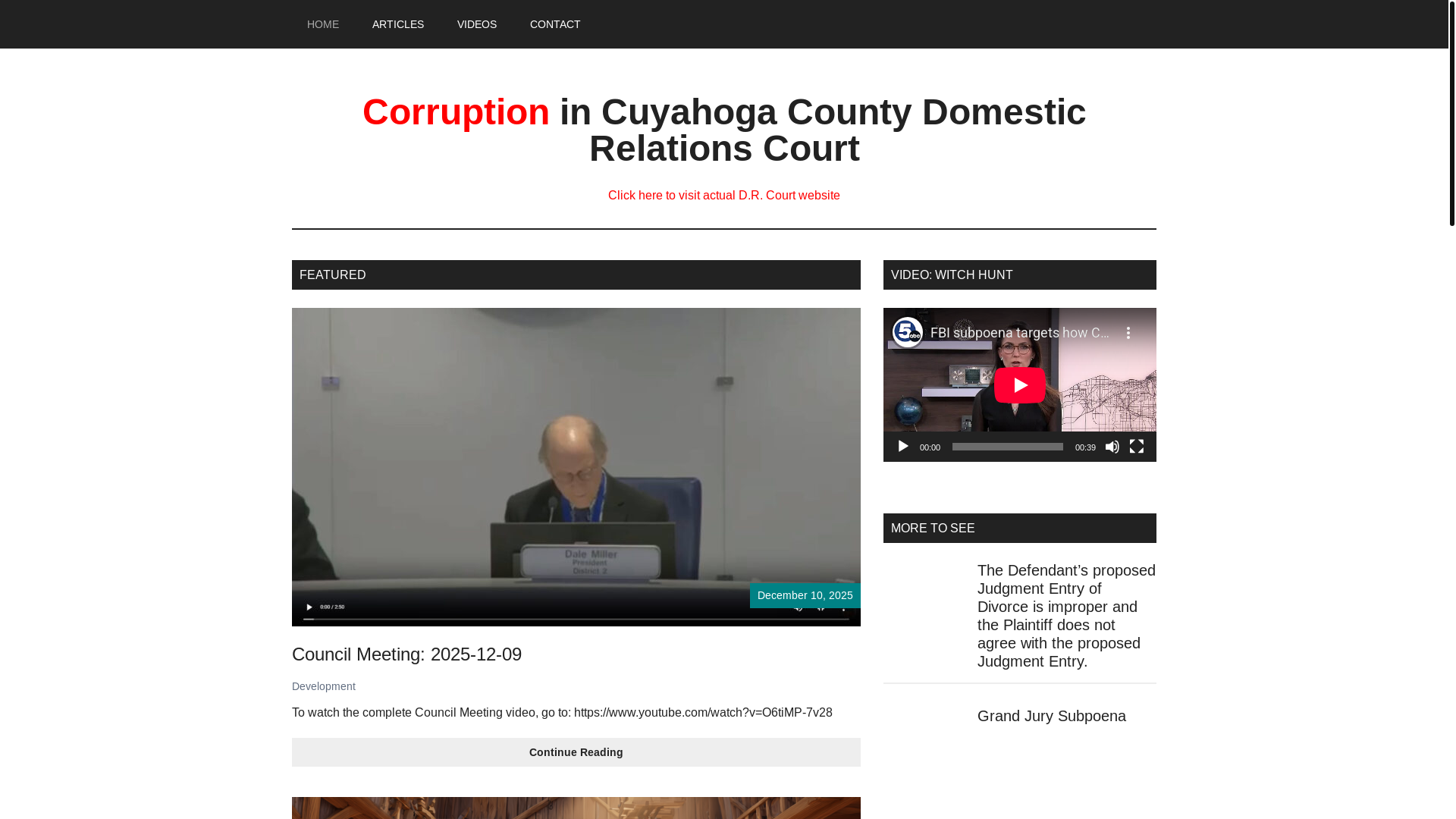 website screenshot of https://cuyahogacountydomesticrelationscourt.com/