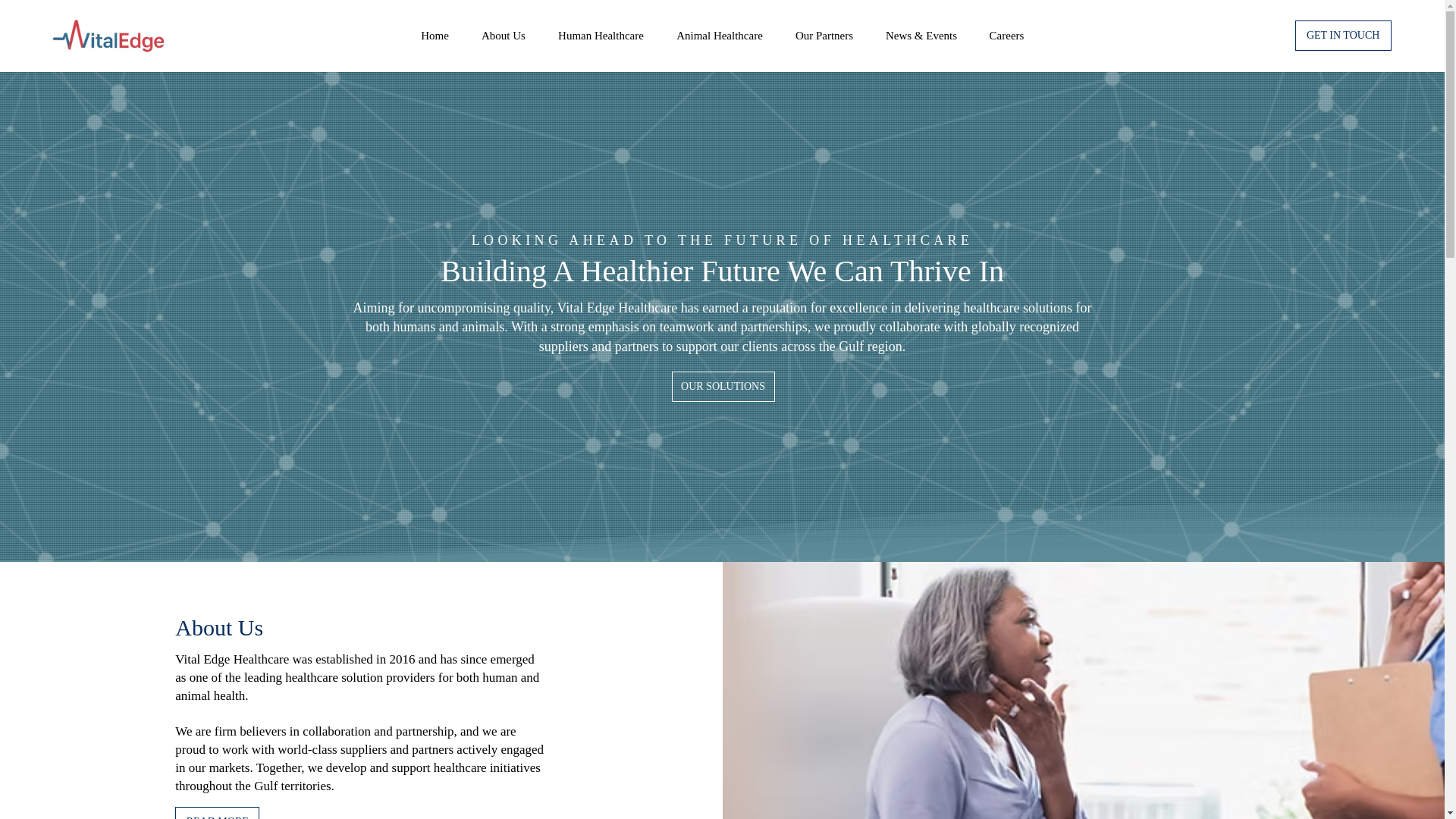 website screenshot of https://vitaledgecompany.com/