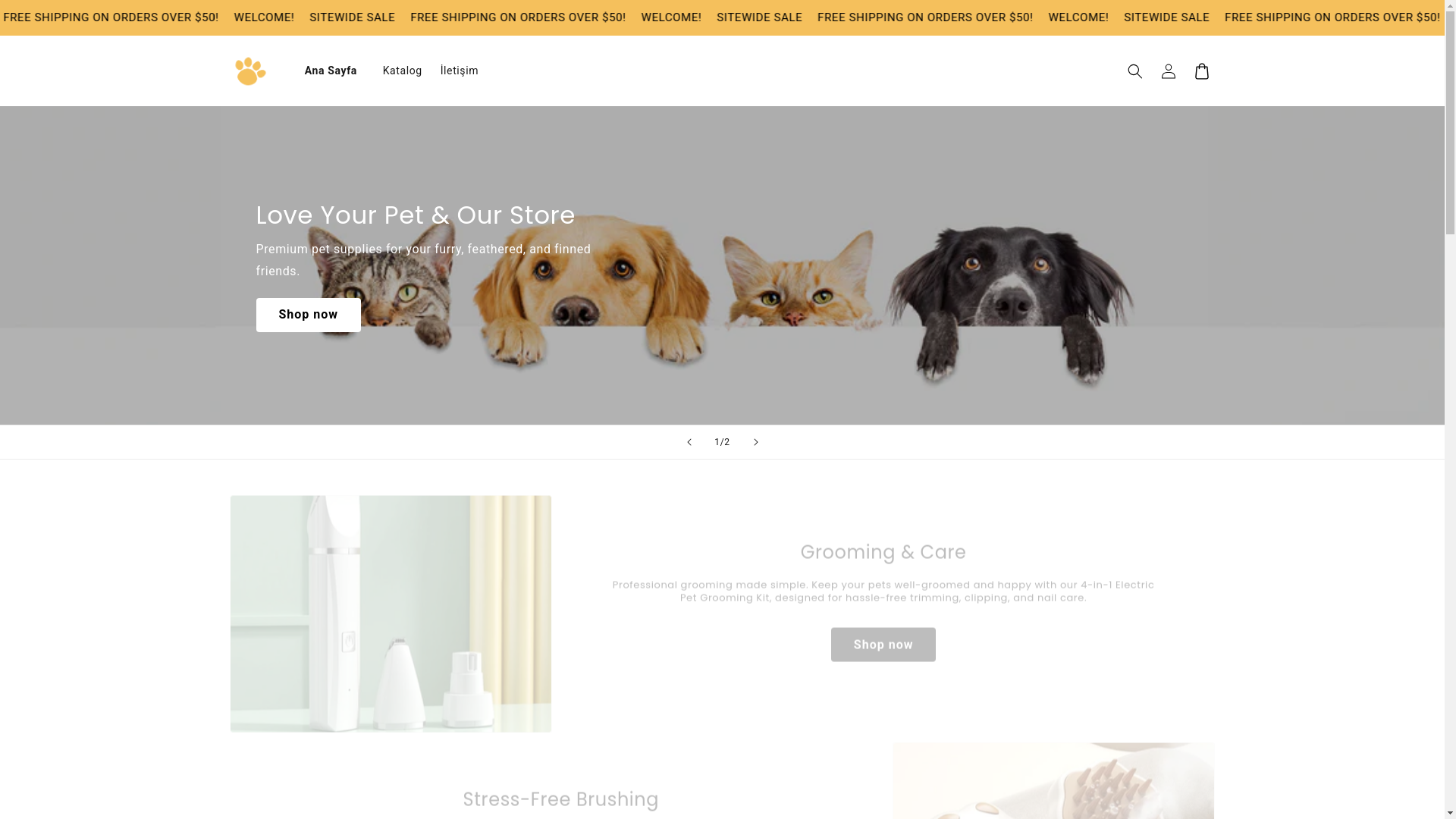 website screenshot of https://pawvera.pet/