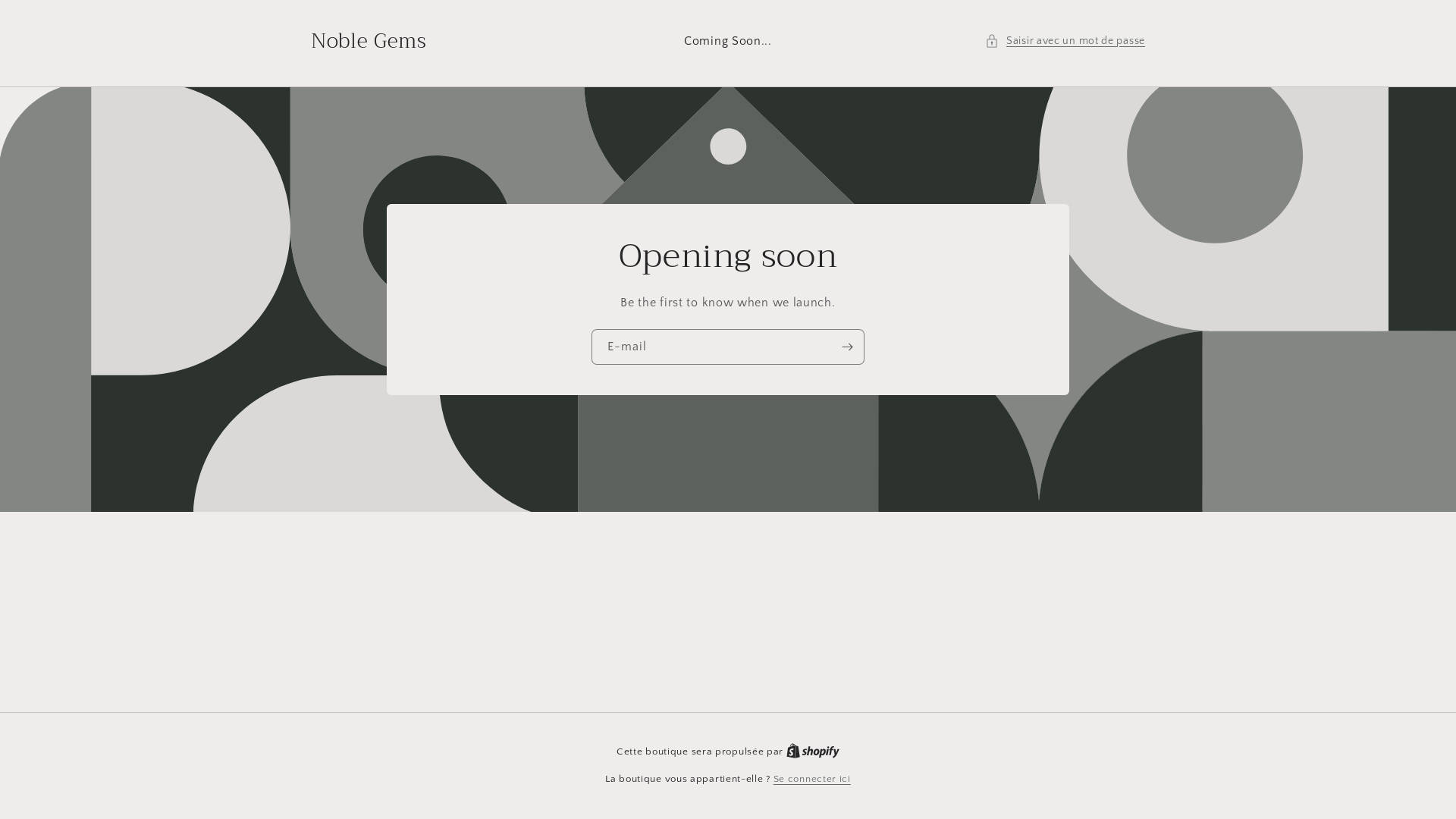 website screenshot of https://noblegems.be/
