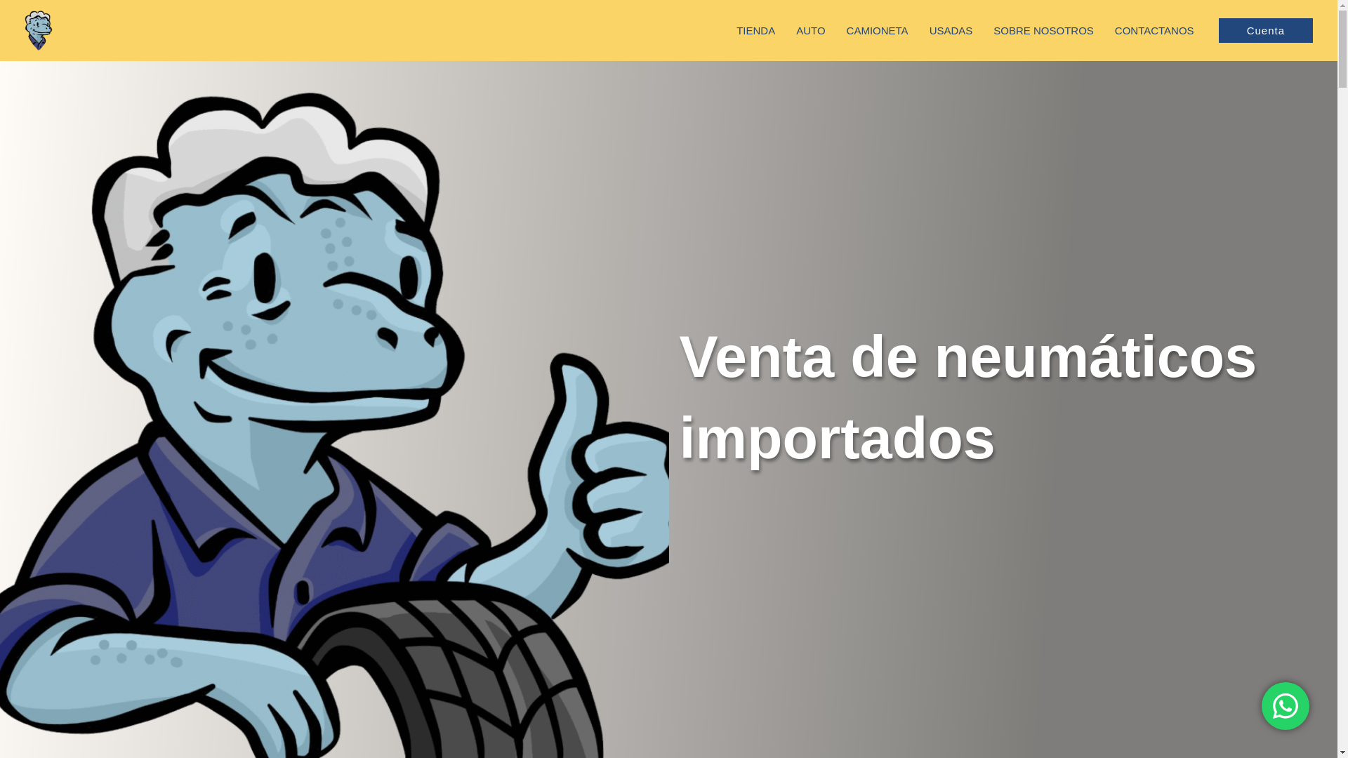 website screenshot of https://lgrneumaticos.com/