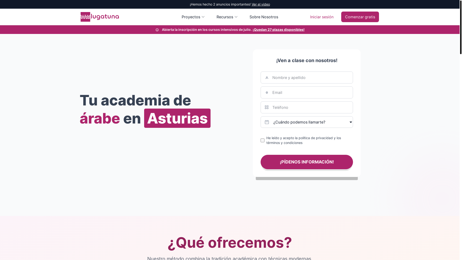 website screenshot of https://lugatuna.pages.dev/