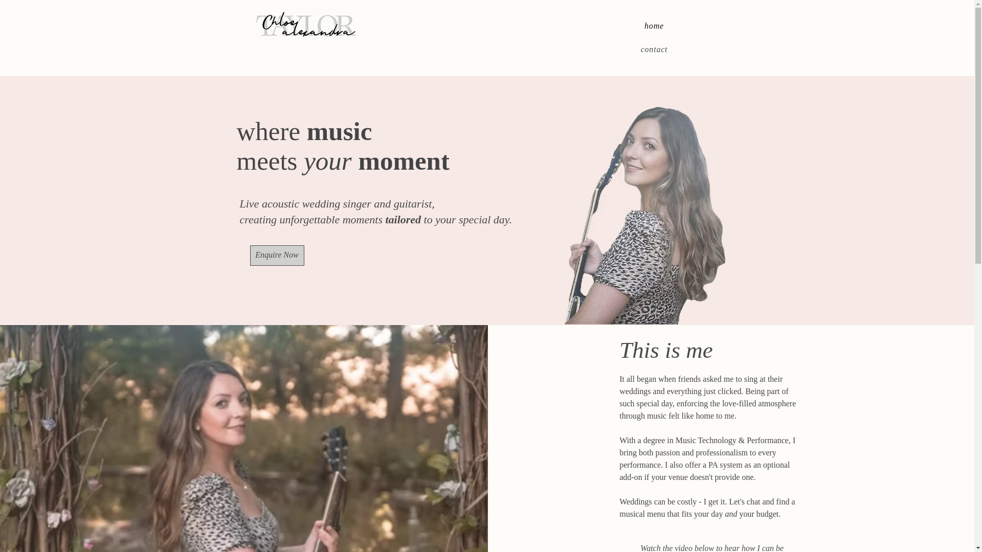 website screenshot of https://chloealexandrataylor.co.uk/