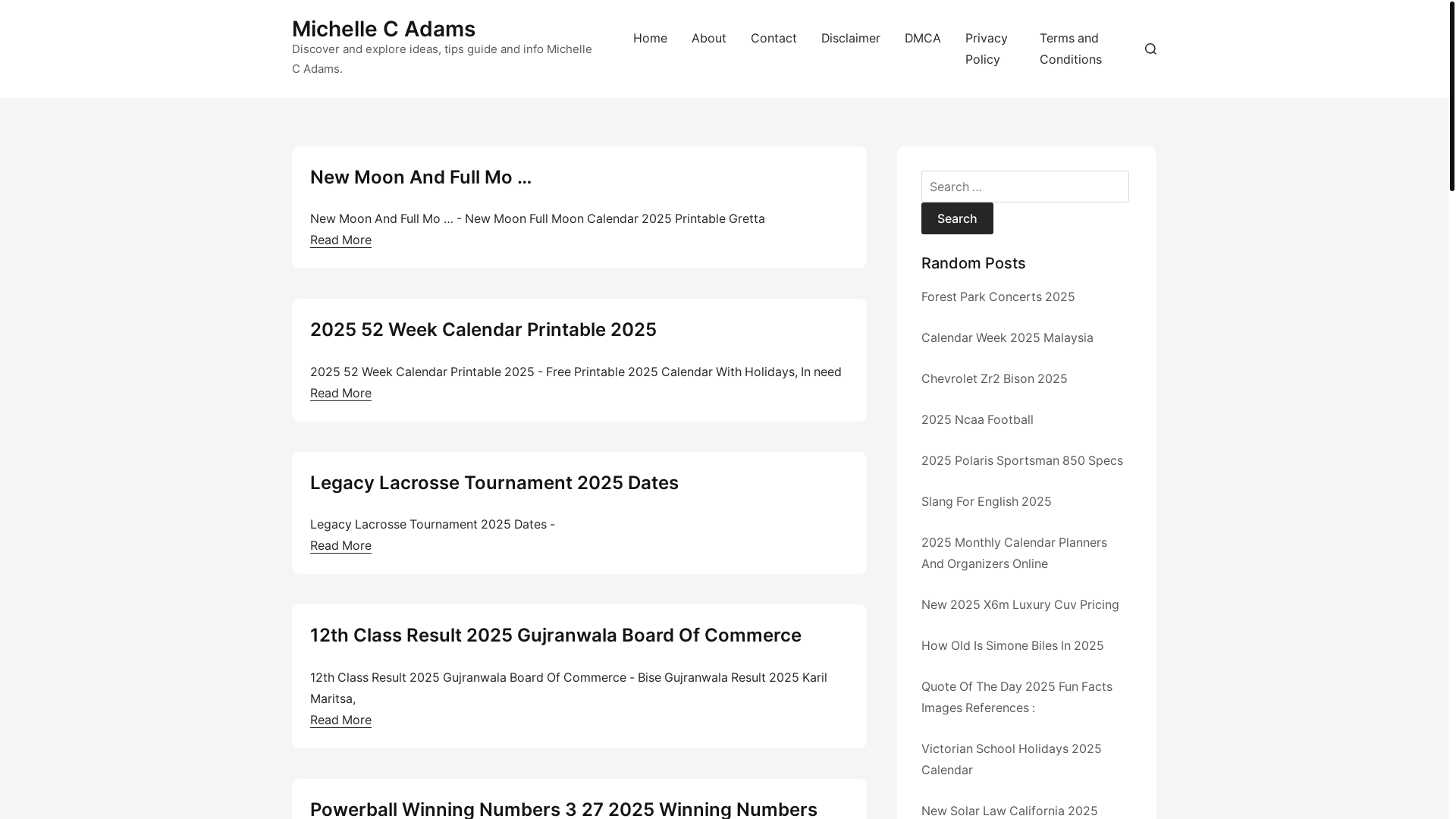 website screenshot of https://michellecadamsm.pages.dev/