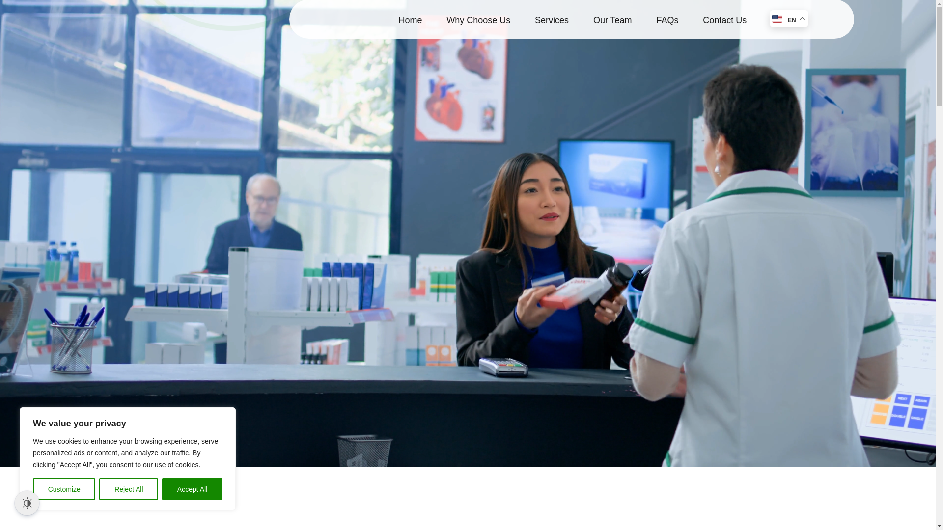 website screenshot of https://pleasantvalleyrx.com/