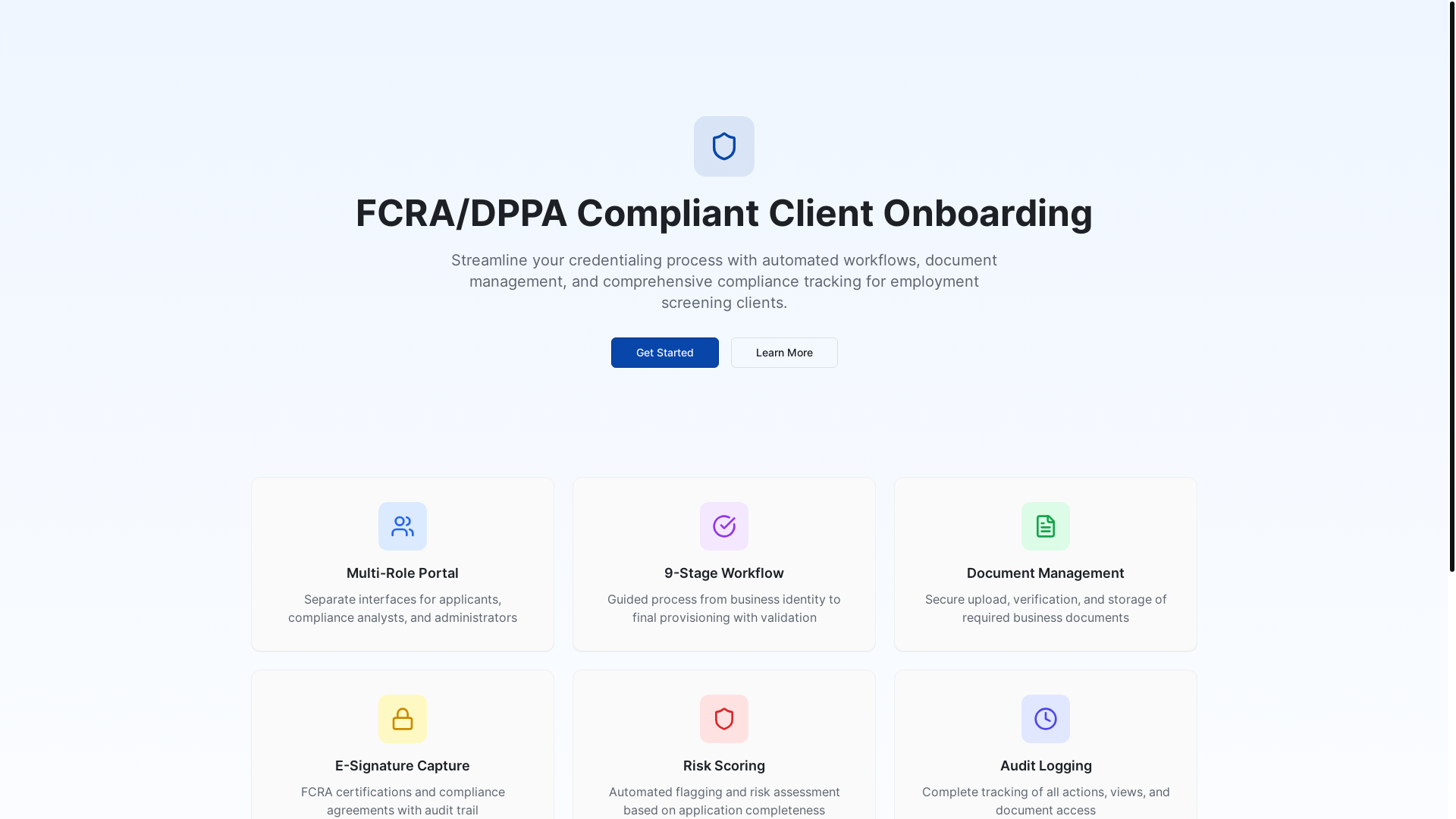 website screenshot of https://credentialit.works/