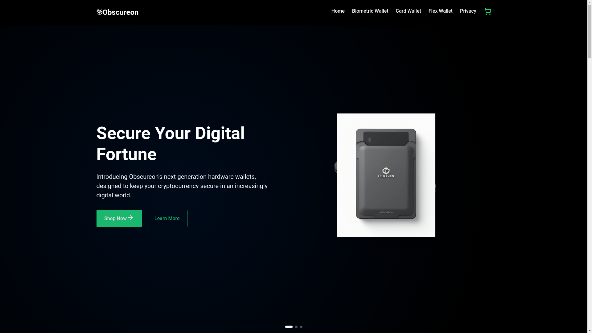 website screenshot of https://obscureon.cc/
