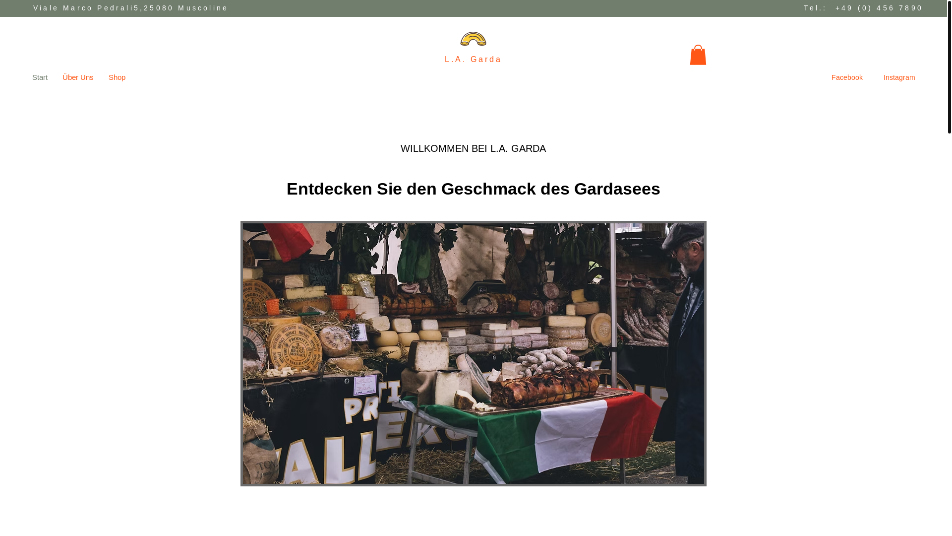 website screenshot of https://lagardasrl.com/