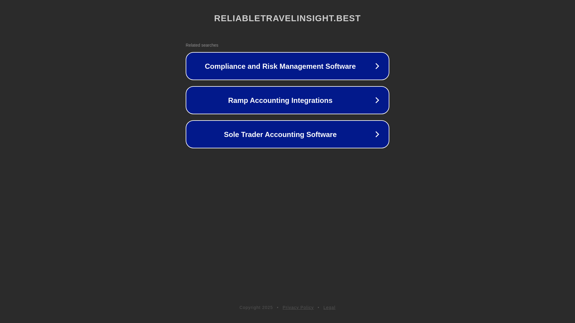 website screenshot of https://reliabletravelinsight.best/