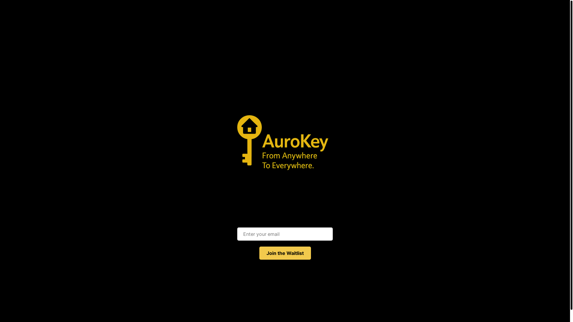 website screenshot of https://aurokey.one/