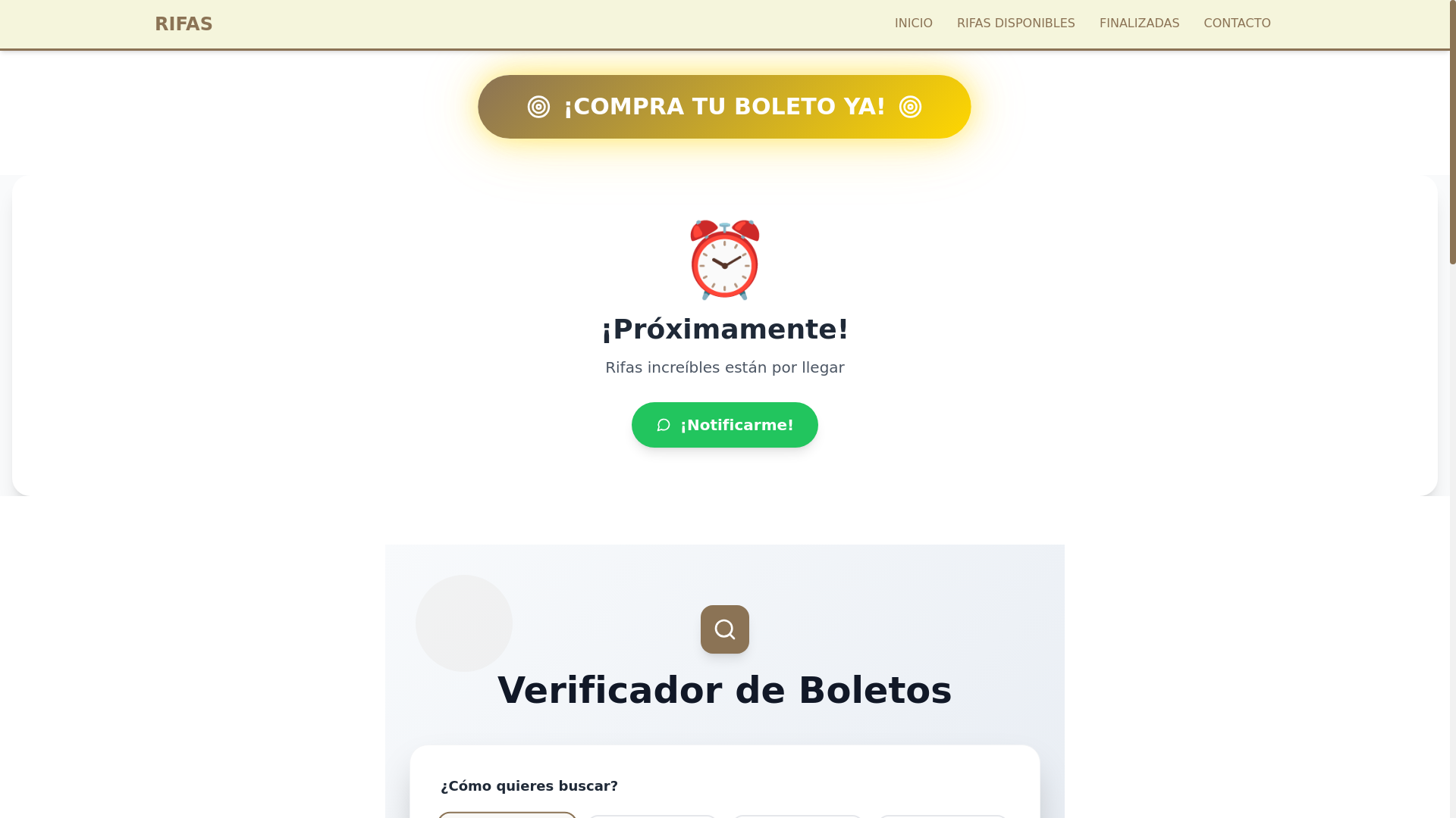website screenshot of https://ganaconrafaellinea.com/