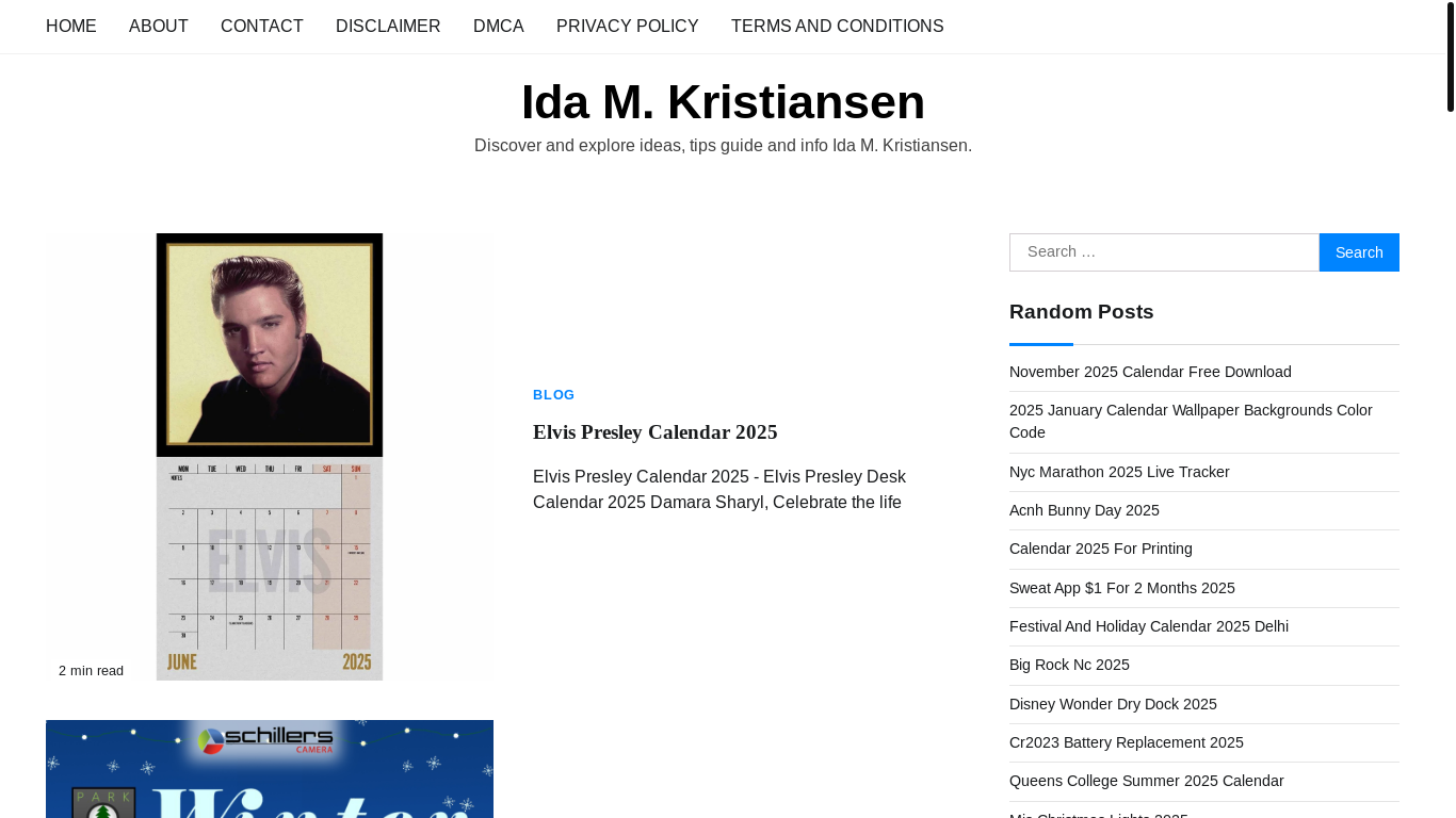 website screenshot of https://idakristiansenm.pages.dev/