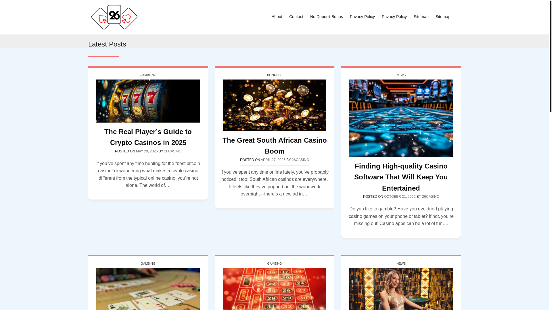 website screenshot of https://26casino.pages.dev/